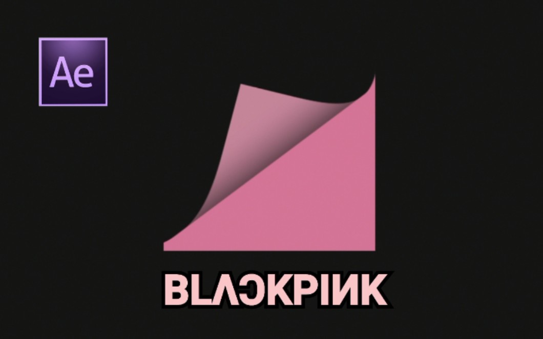 blackpink字体粉色图片
