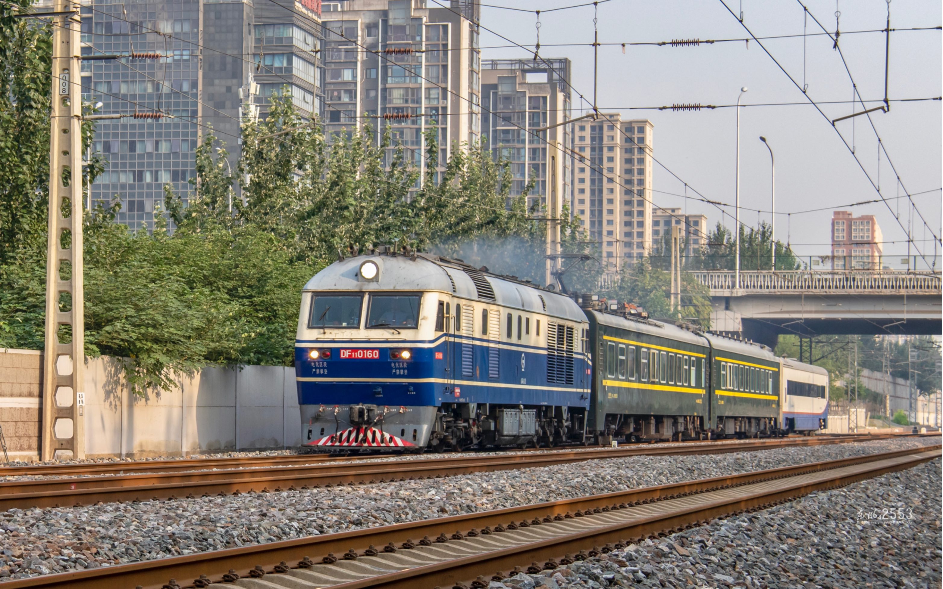 [中国铁路]55021次巡检列车接近柳村线路所