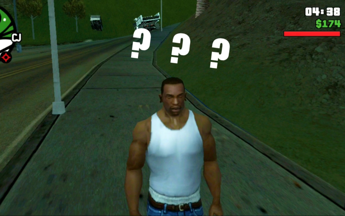 如何让cj在gtasa的里世界边缘游走