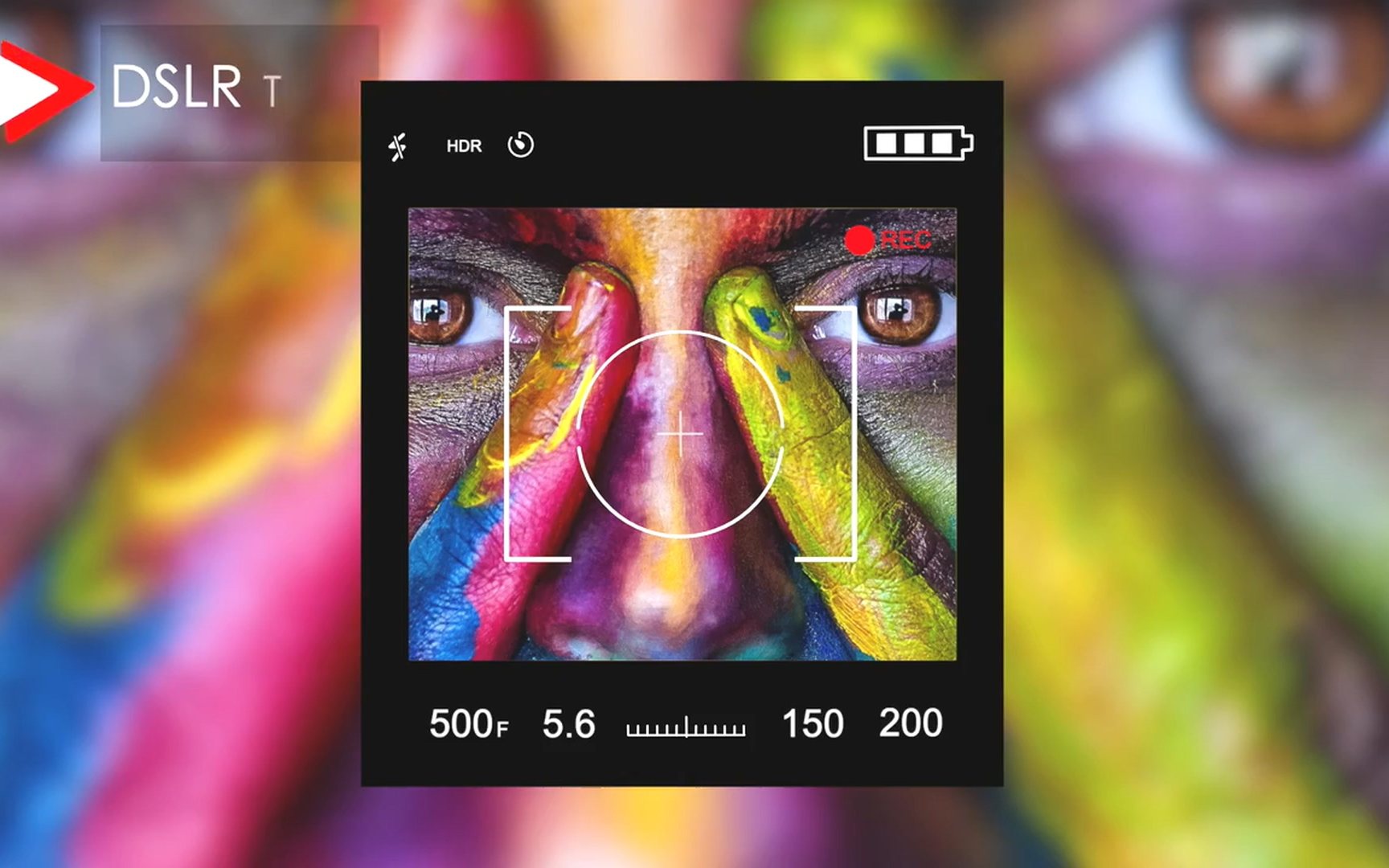 fcpx模板手机单反相机取景器finalcutpro模板