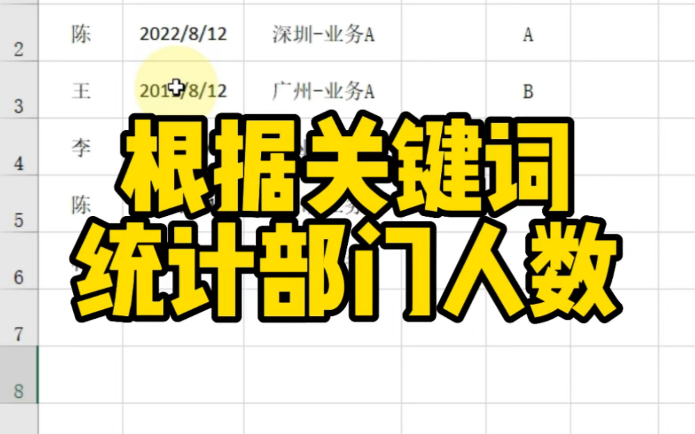 根据关键词统计部门人数哔哩哔哩bilibili