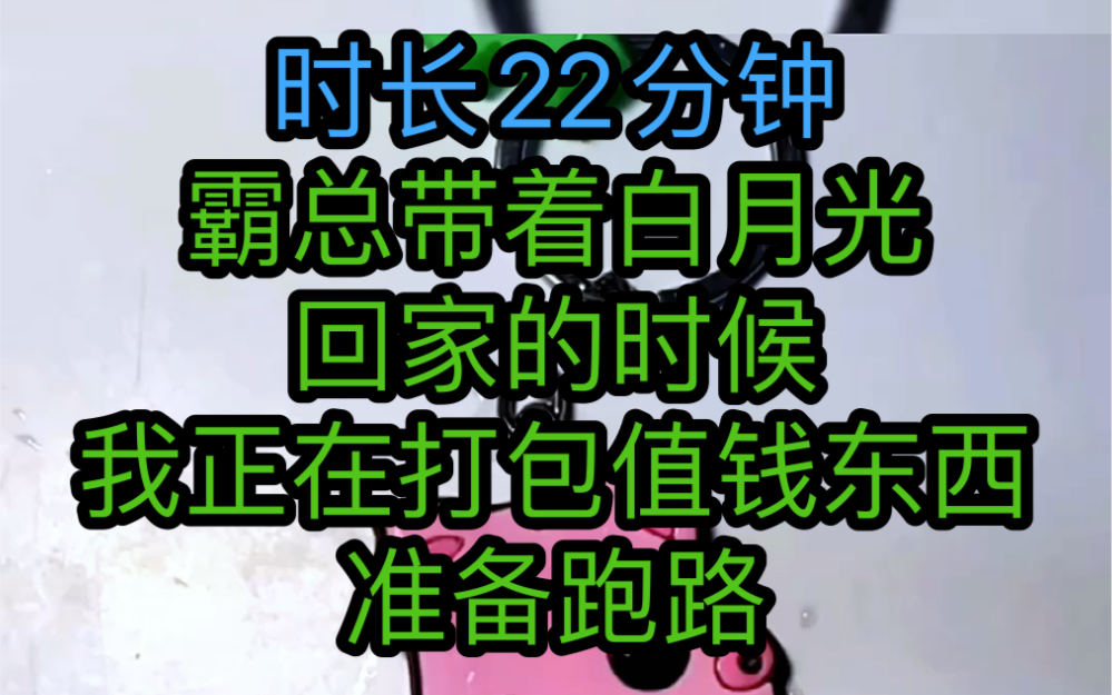 [图]霸总带着他的白月光回家的时候，我正在打包值钱东西，准备跑路《替身有点甜》