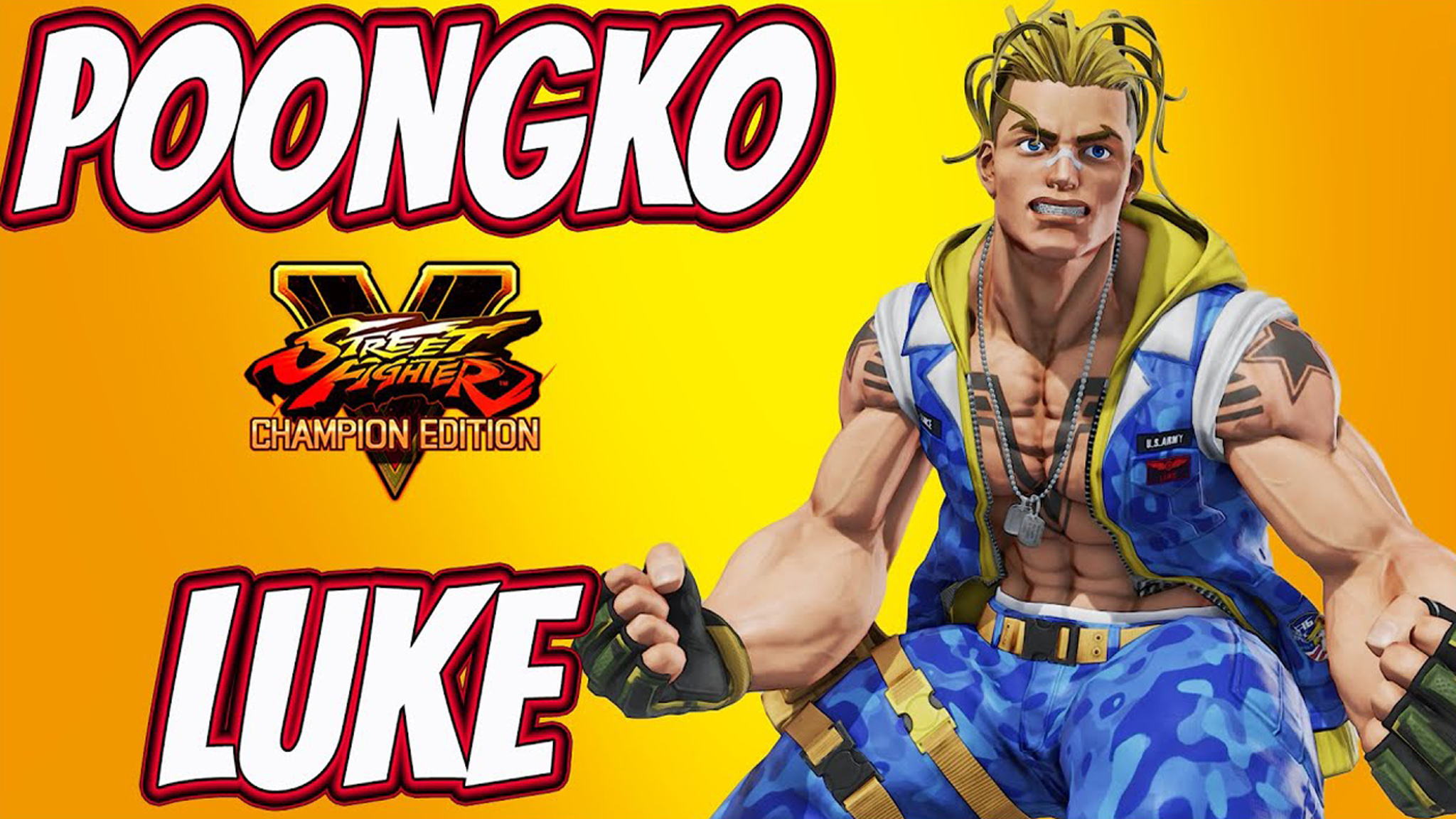 街霸 5:poongko(卢克)新角色高手试玩,1 对 5