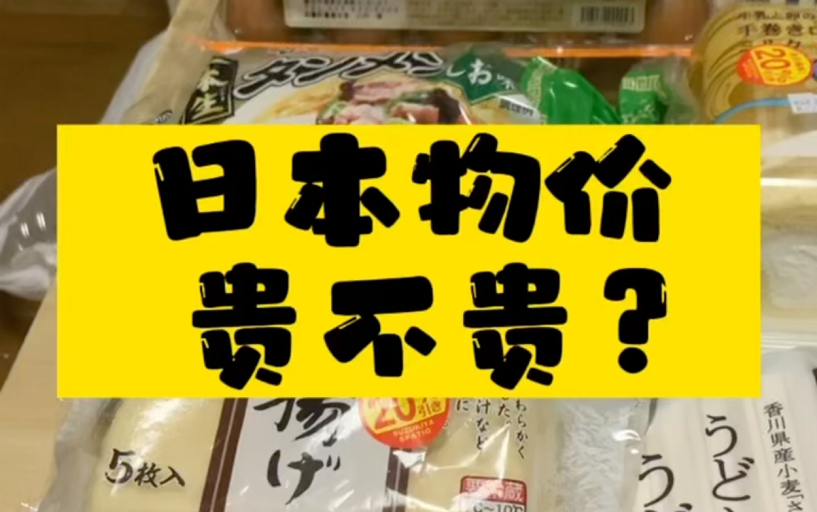 日本的物价贵不贵?