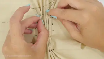 装饰性衣褶的制作方法 服装设计面料改造教程 哔哩哔哩 Bilibili