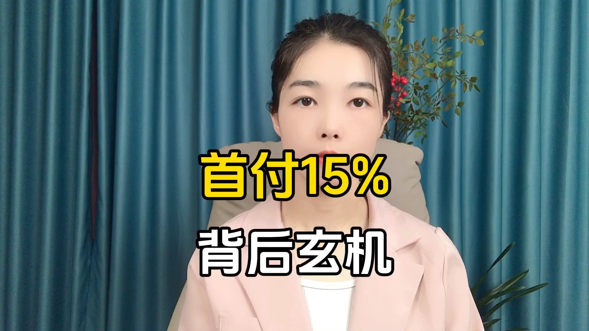 首付15%背后玄机哔哩哔哩bilibili