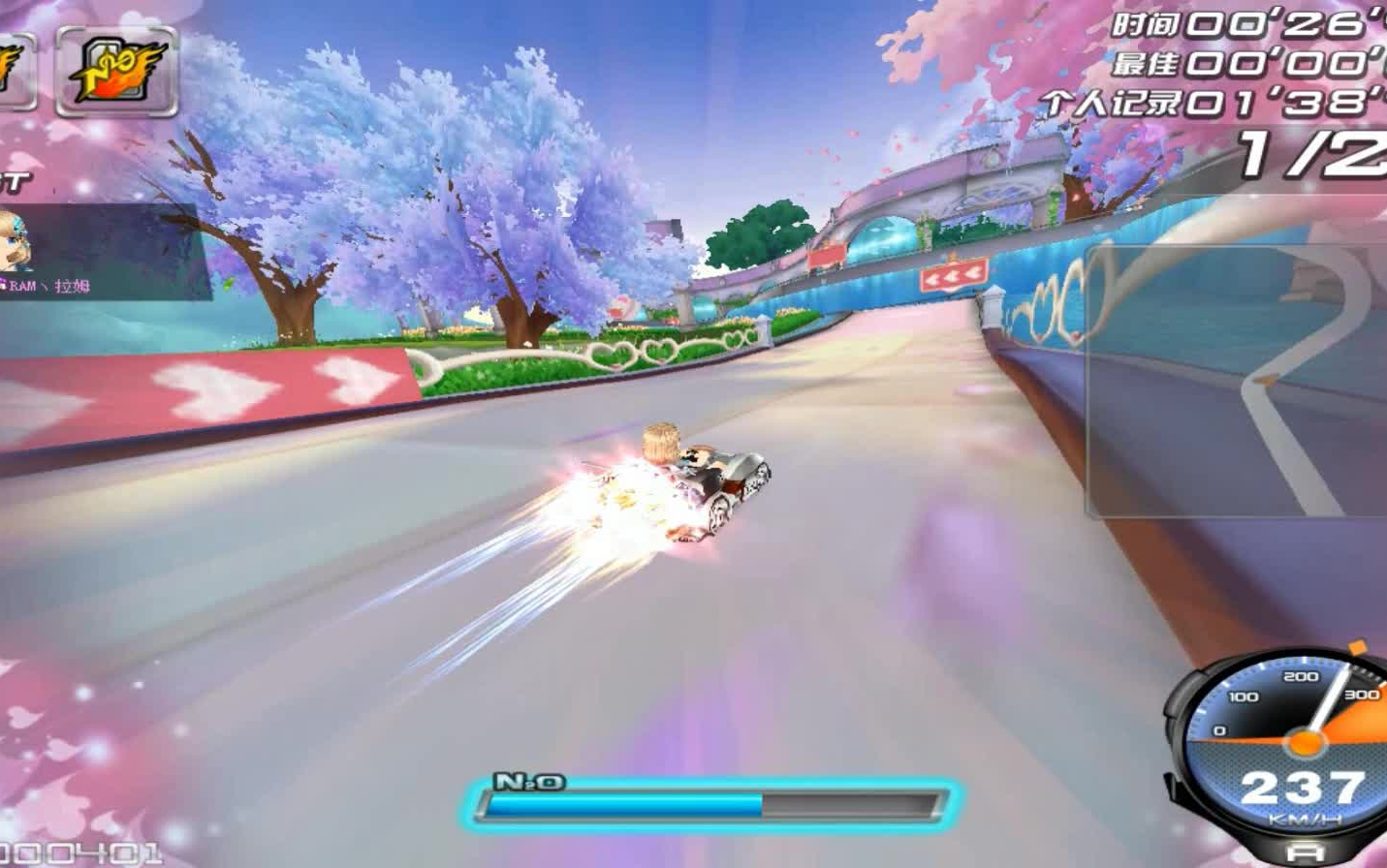 qq飞车原装超级喷a车雷克试跑