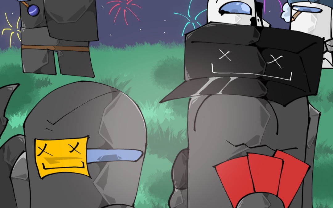 【ra1n/among us绘画过程】晚到的新年快乐