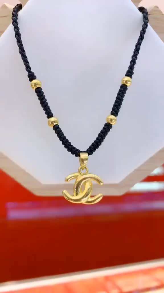 黄金香奈儿吊坠编织,你喜欢吗?黄金_哔哩哔哩_bilibili