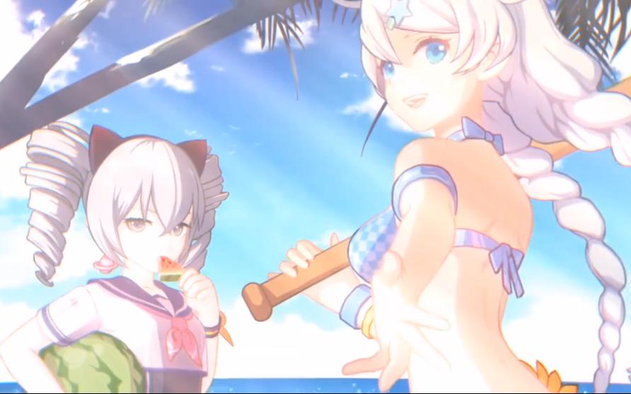 00嘿嘿嘿~这个角度~芽衣的泳装好赞!