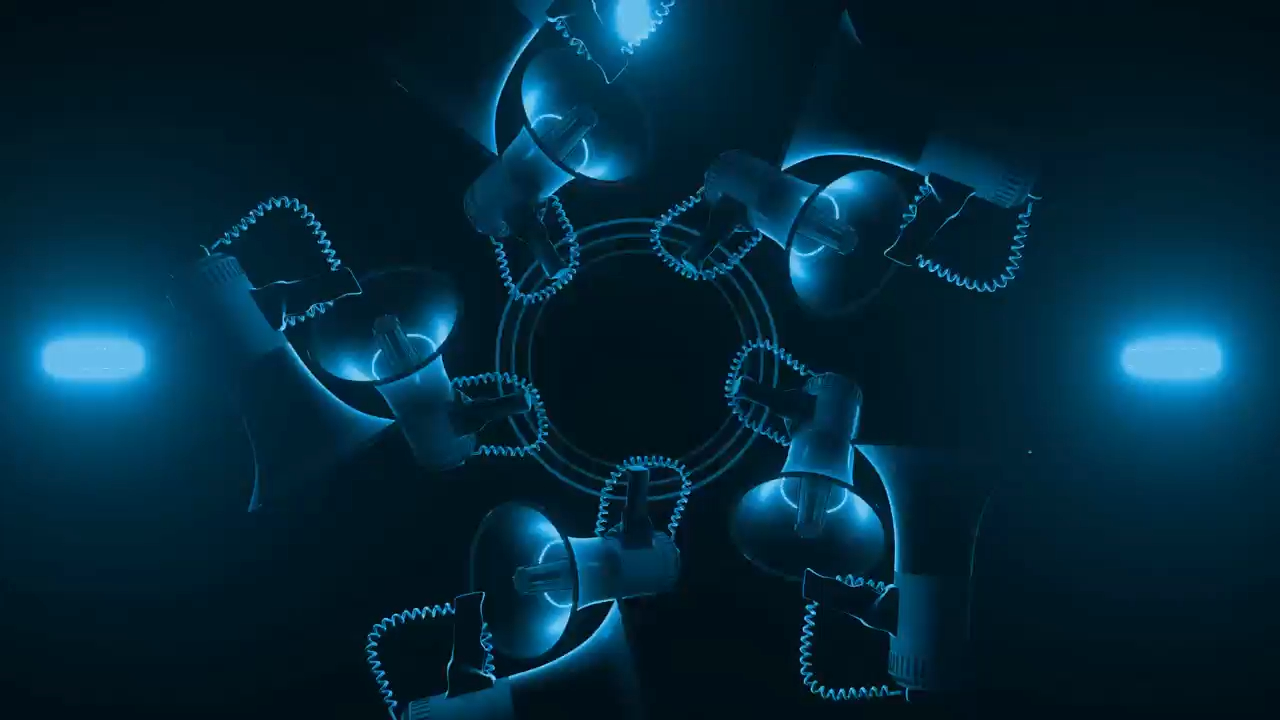 3d酒吧夜店vj素材ktv蹦迪酷炫抽象机械光效舞台led大屏幕动态背景视频