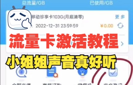 蚂蚁系统 流量卡激活视频教程哔哩哔哩bilibili