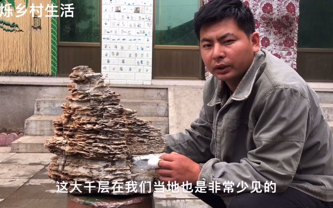 小伙太行山发现100多斤奇石,3个小时才搬回家清洗后,造型太漂亮