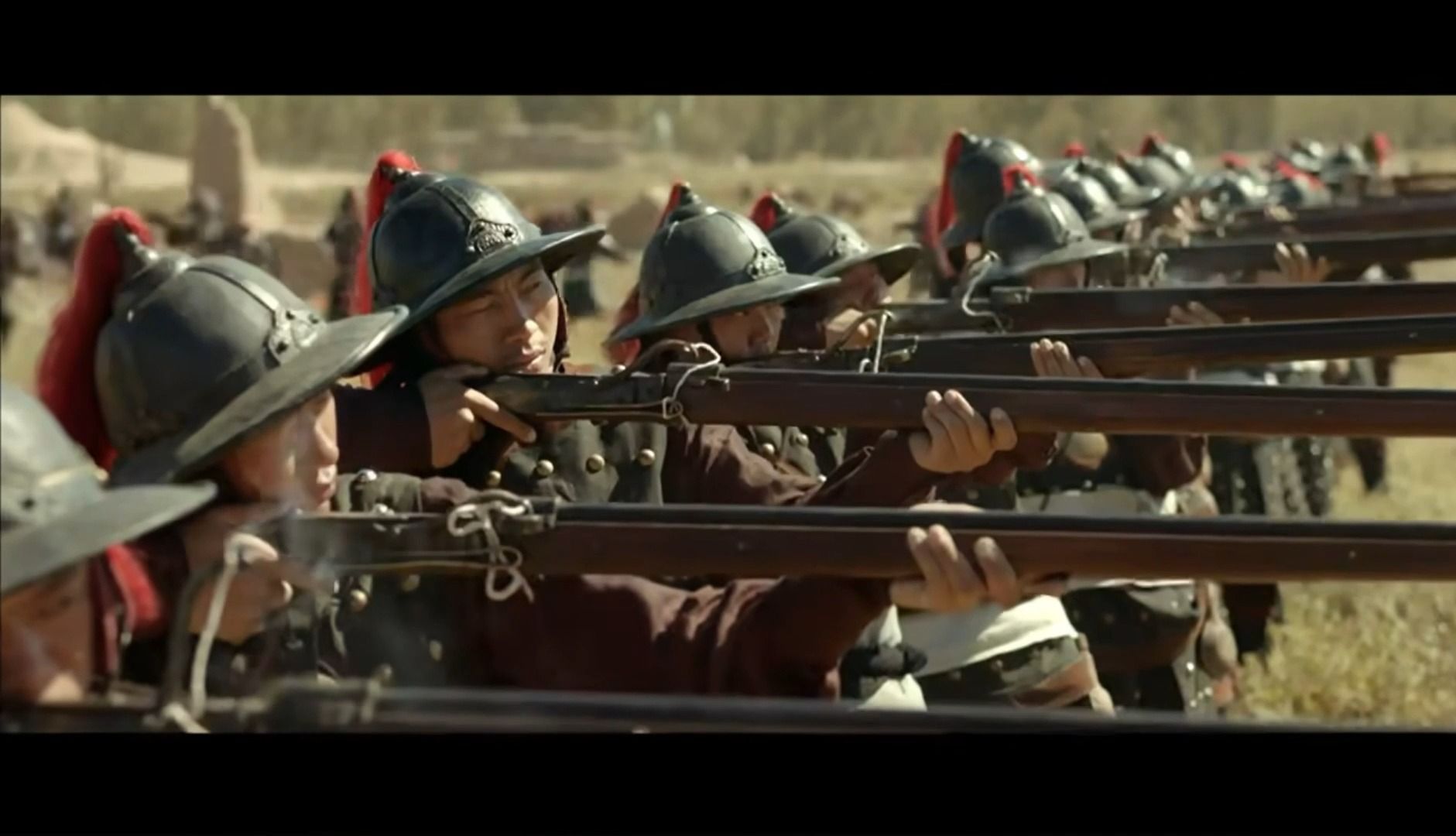 国产剧明清时期军队排队枪毙合集