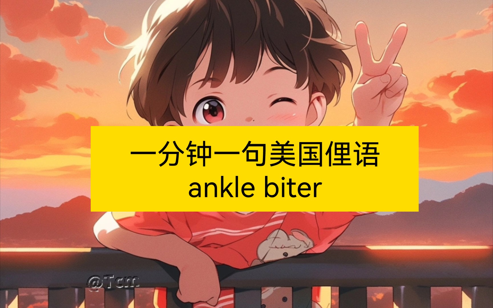 一分钟一句美国俚语|ankle biter哔哩哔哩bilibili