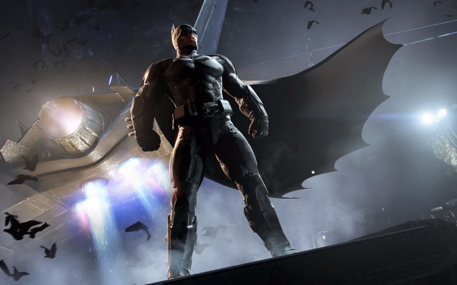 活动作品蝙蝠侠阿卡姆之城01俯视城市的蝙蝠骑士