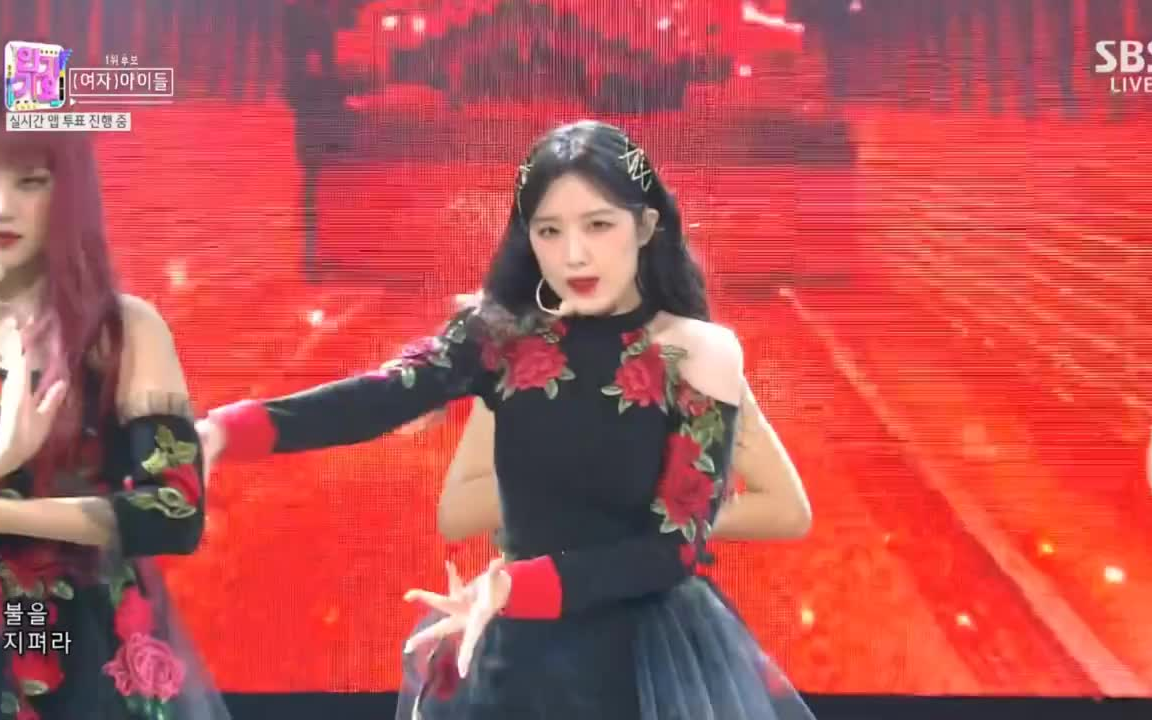 210124GIDLE  火花 人气歌谣舞台哔哩哔哩bilibili