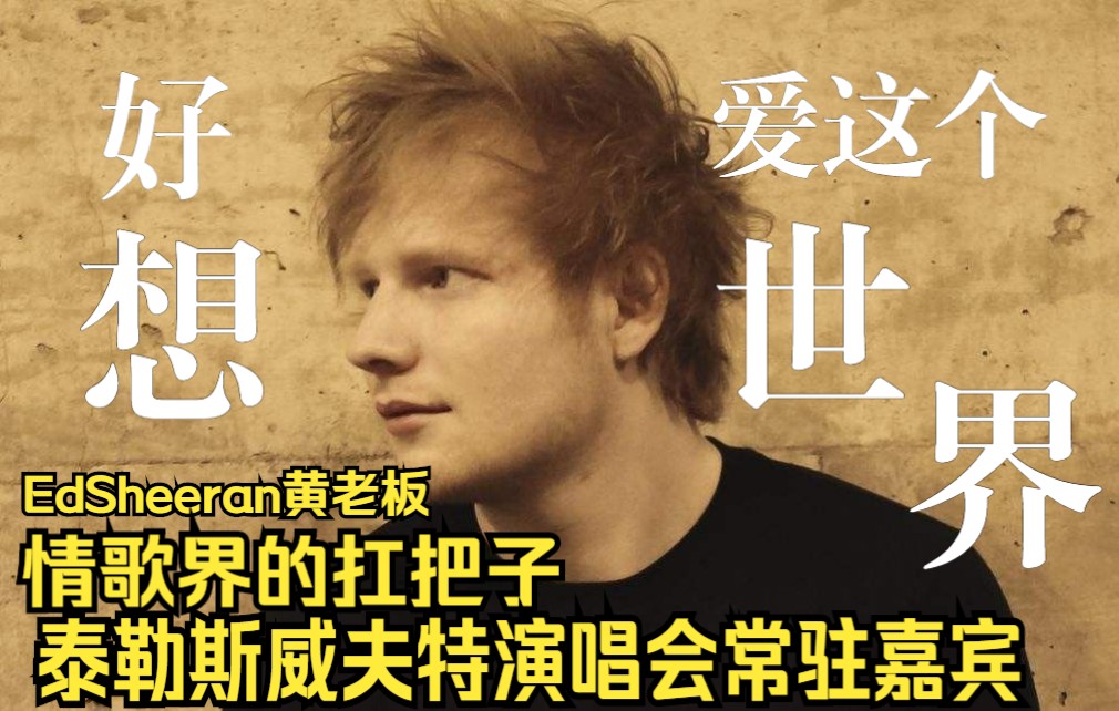 EdSheeran黄老板情歌界的扛把子泰勒演唱会上做常驻嘉宾哔哩哔哩bilibili