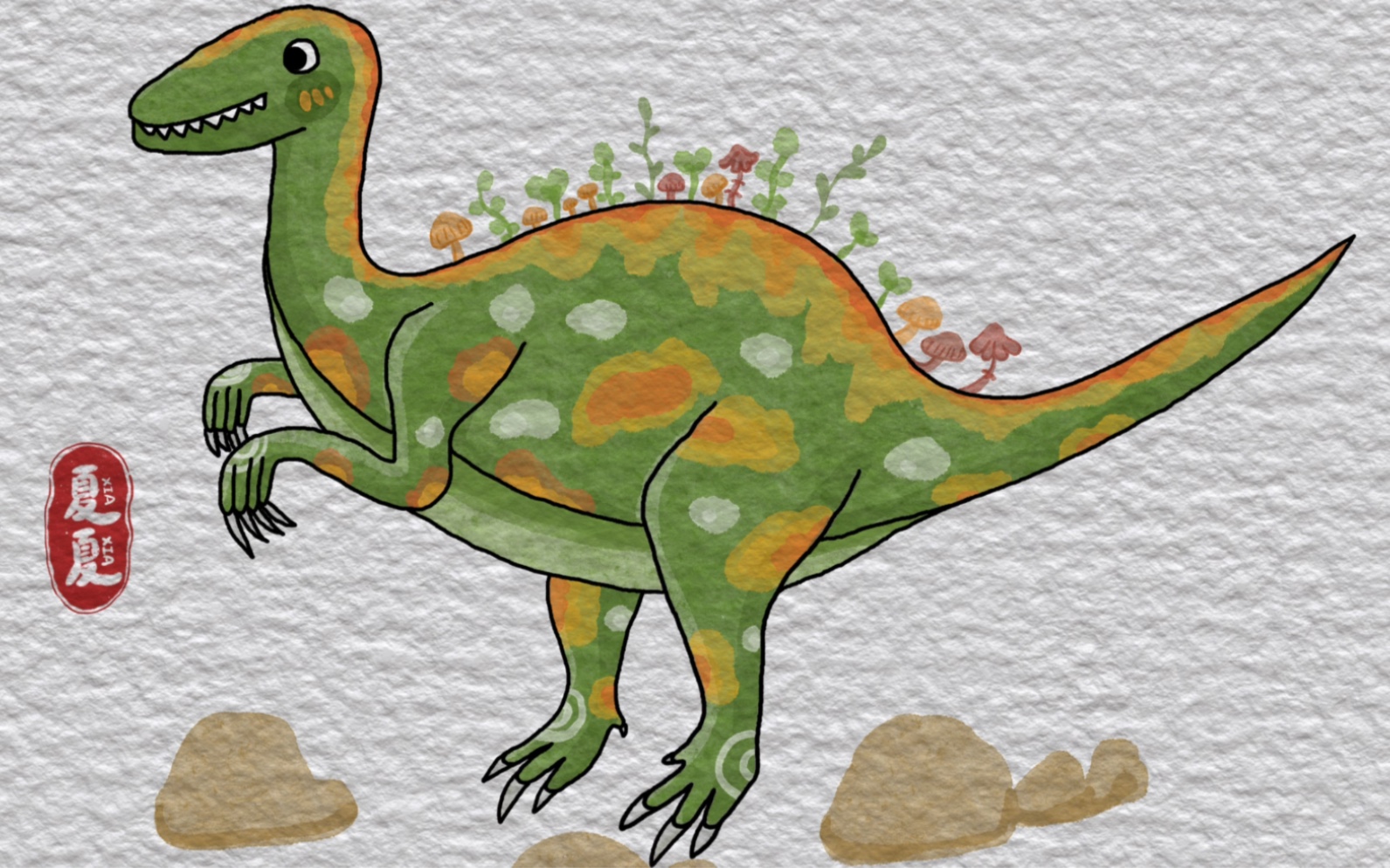 恐龙的爪子简笔画图片
