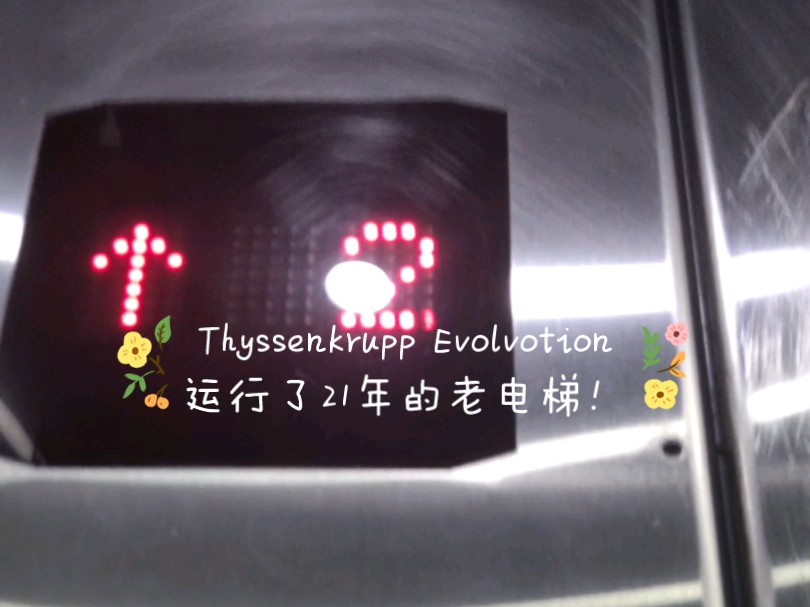 (抢救性拍照)保利水城的蒂森Evoluotion电梯哔哩哔哩bilibili