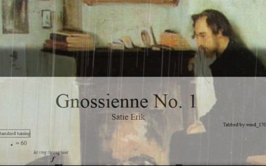 [图]玄秘曲第一号{Gnossienne No 1}古典吉他谱