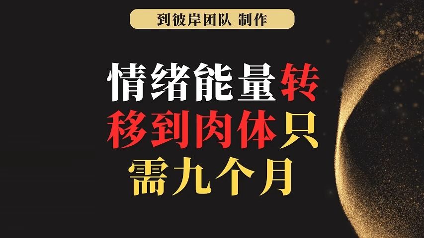 天涯高人解密:情绪能量转移到肉体只需九个月!哔哩哔哩bilibili