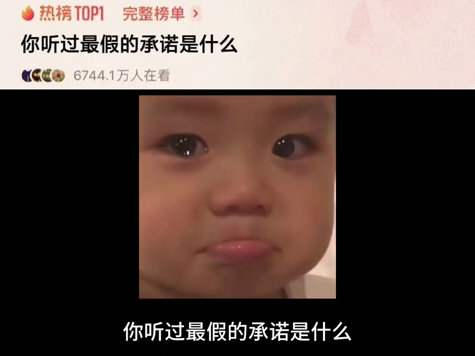 你听过最假的承诺是什么哔哩哔哩bilibili