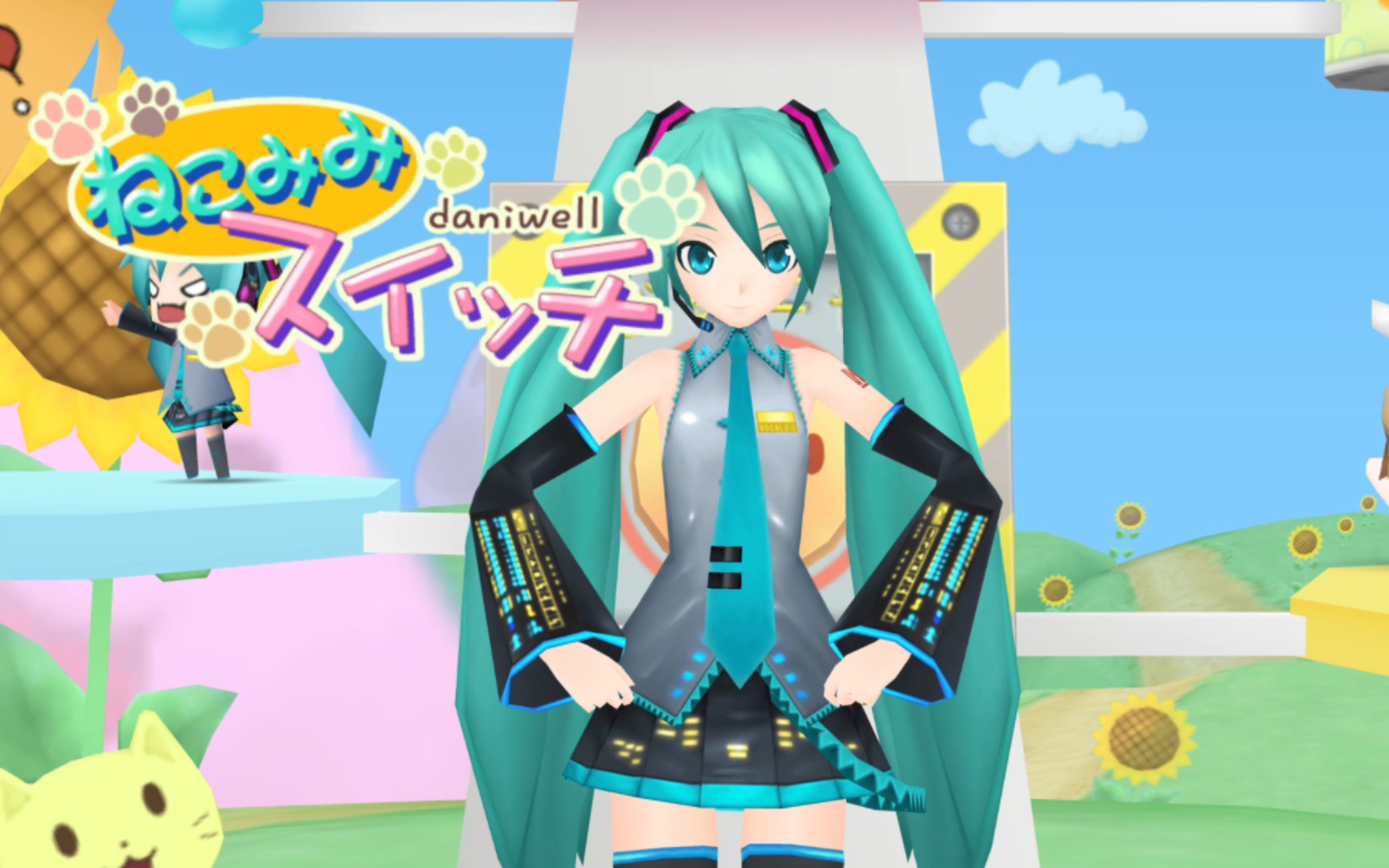 【4k】ねこみみスイッチ(猫耳开关) 【初音未来 歌姬计划pv】