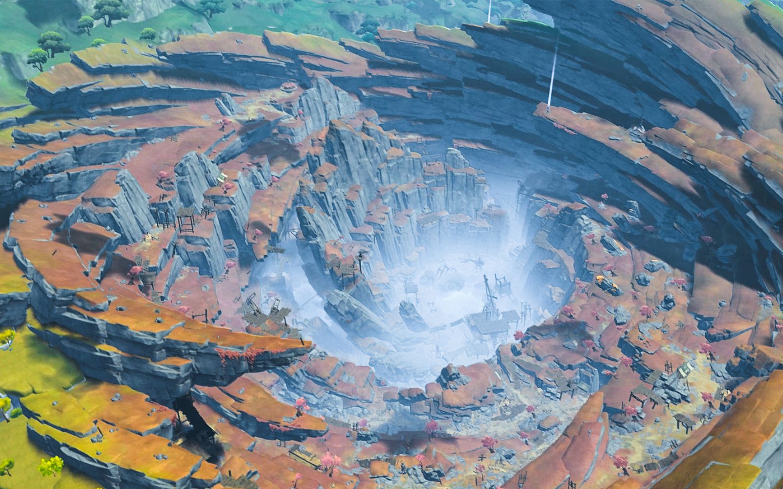 【原神】航拍璃月 - 层岩巨渊