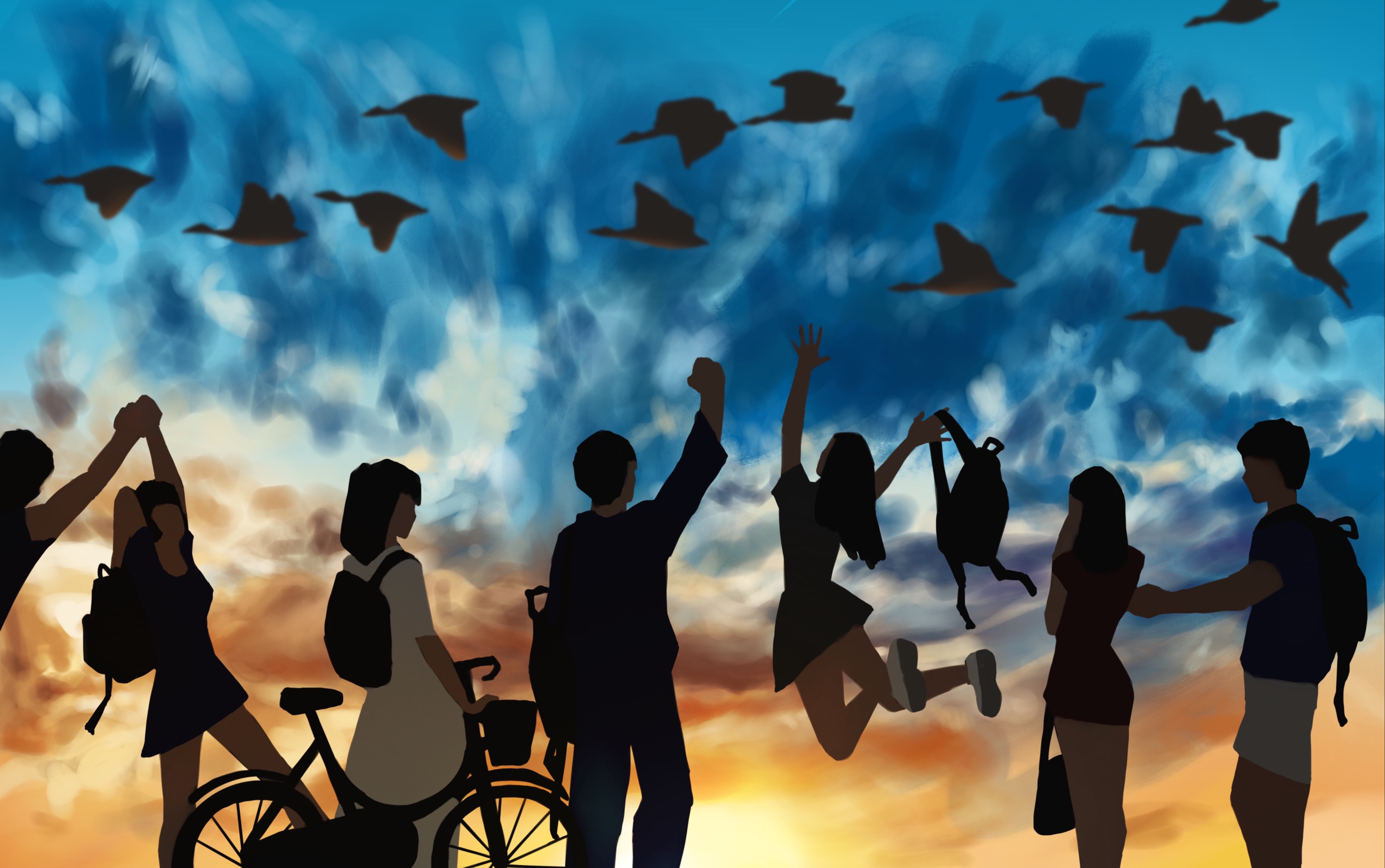 【procreate】板绘  回校