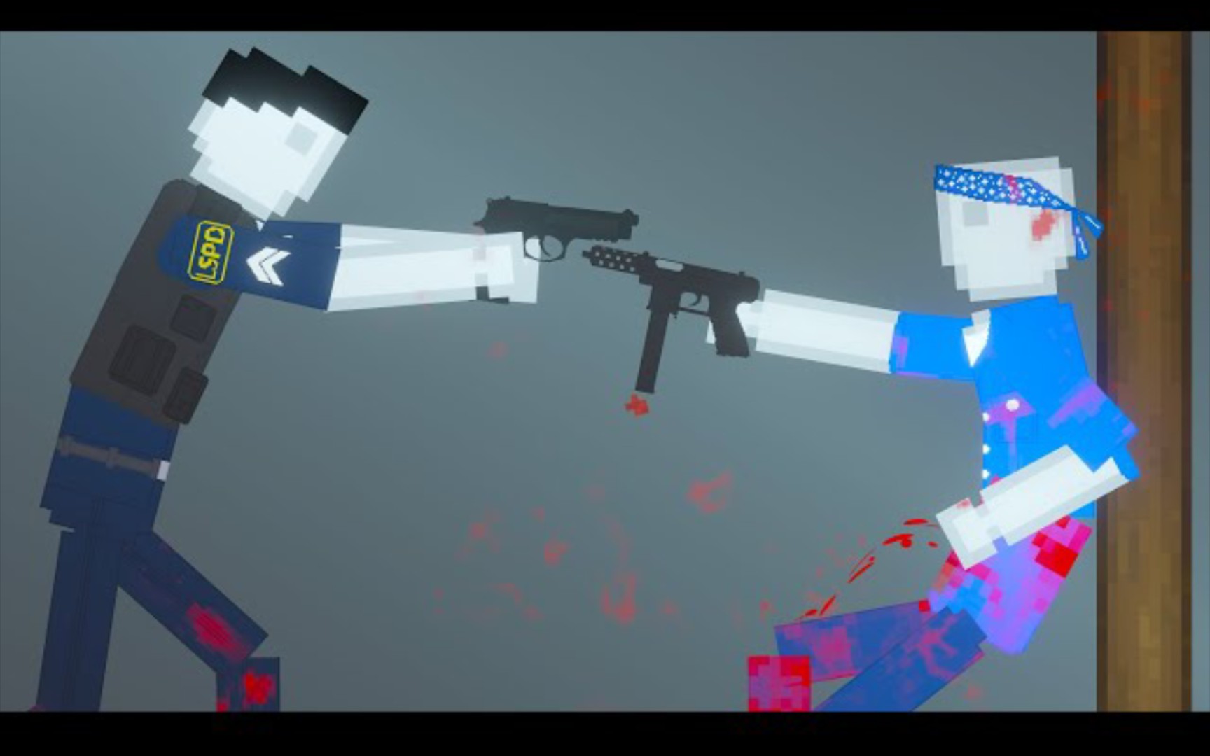 警察在人类游乐场打击犯罪