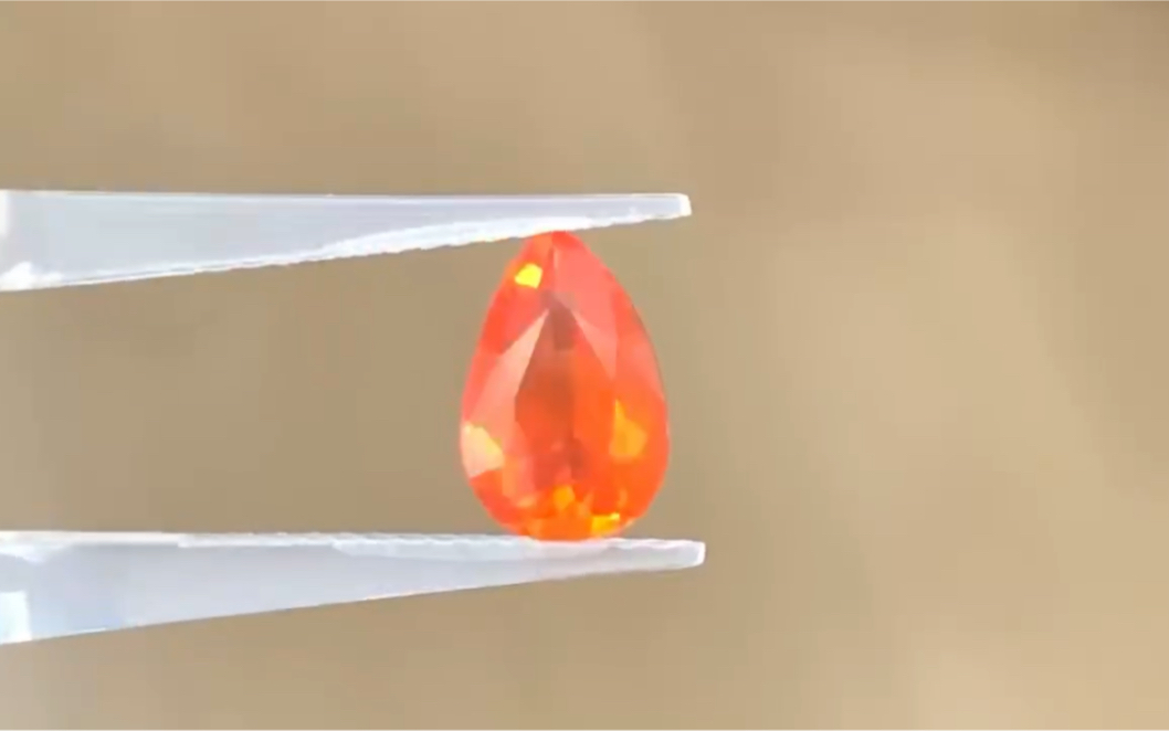 天然墨西哥火欧泊 水91切割1.