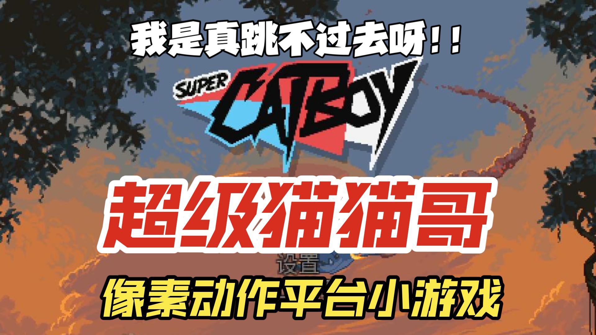 真跳不过去555《超级猫猫哥(Super Catboy)》高位像素艺术风格创作的动作平台游戏~实况试玩~哔哩哔哩bilibili