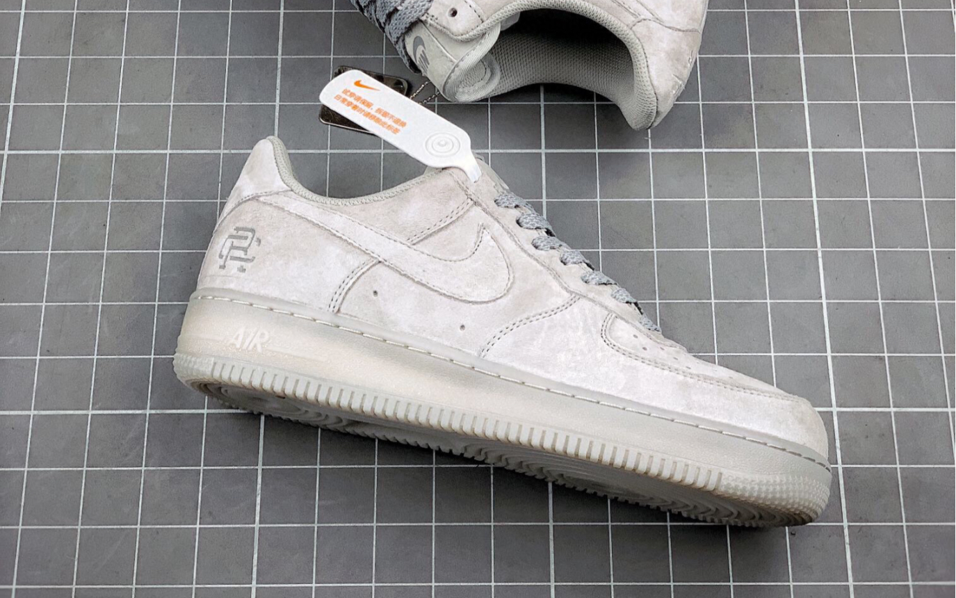 耐克nikeairforce1xreigningchamp卫冕冠军联名空军一号反光灰麂皮