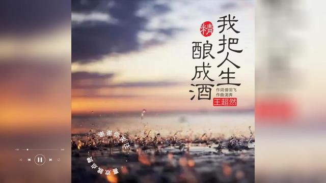 [图]歌曲推荐‖王超然《我把人生精酿成酒》