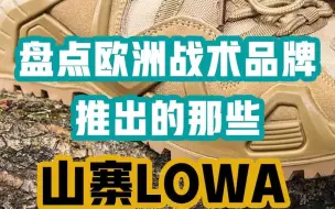 Download Video: 盘点下欧洲战术品牌推出的那些山寨LOWA