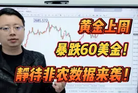 Video herunterladen: 黄金上周暴跌60美金！静待非农数据来袭！