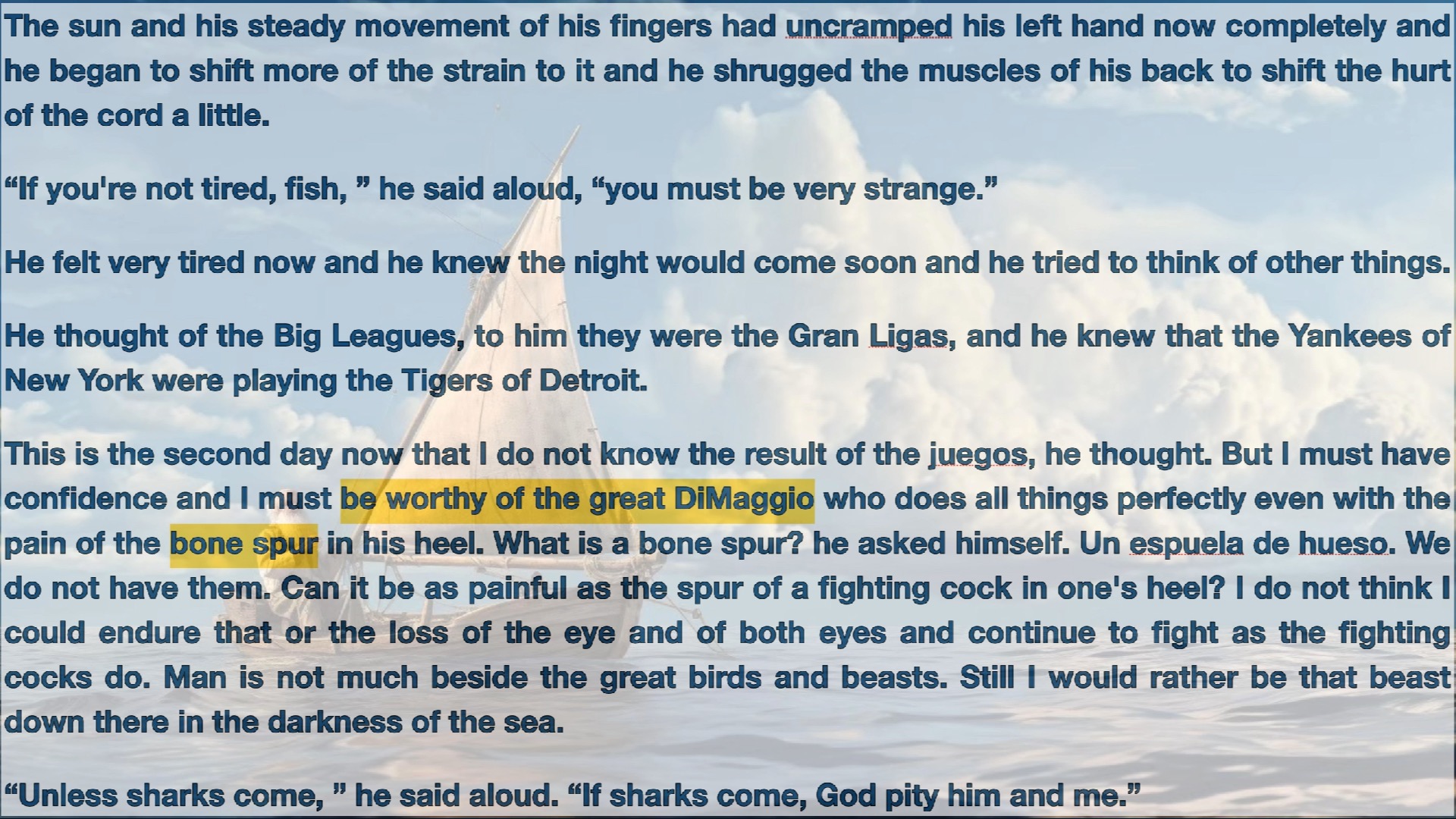 老人与海53/hemingway/逐句伴读