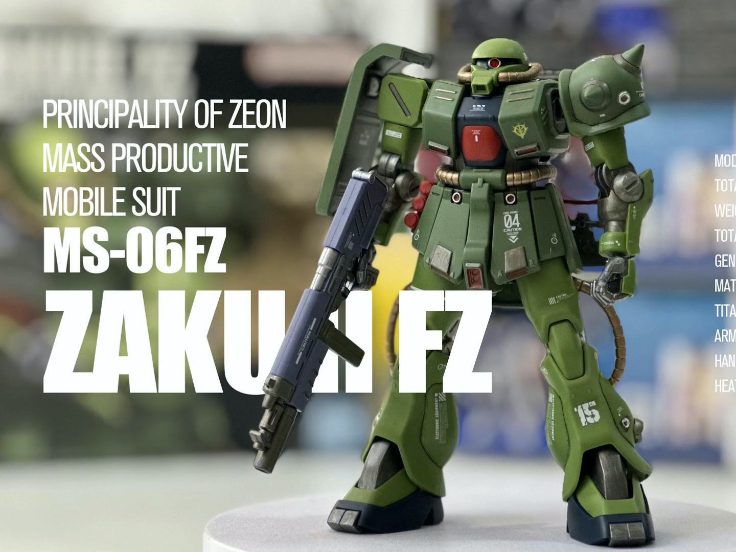 [图]巴尼，你不用再战斗了！HG ZAKU II FZ 素组分享