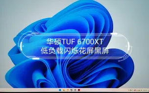 Download Video: 华硕TUF 6700XT低负载闪烁花屏间接黑屏，更新驱动无用