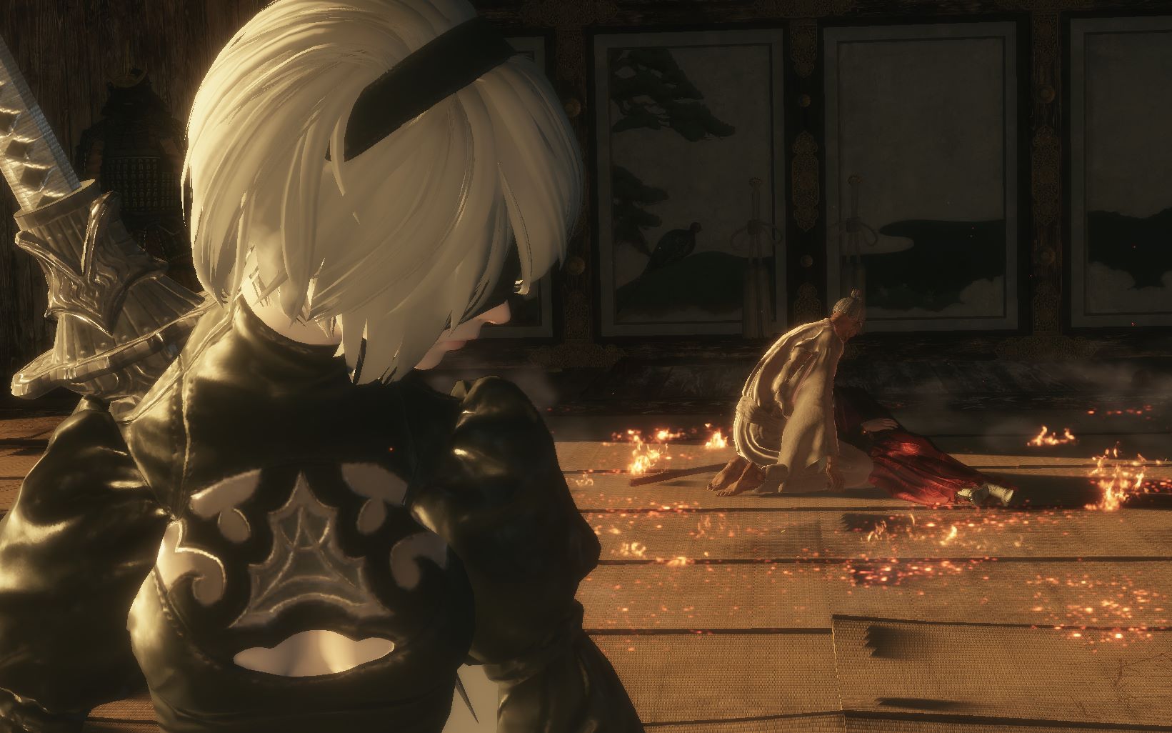 【尼尔:影逝二度】这巨型忍者落杀也太帅了吧【自设手书】shelter.