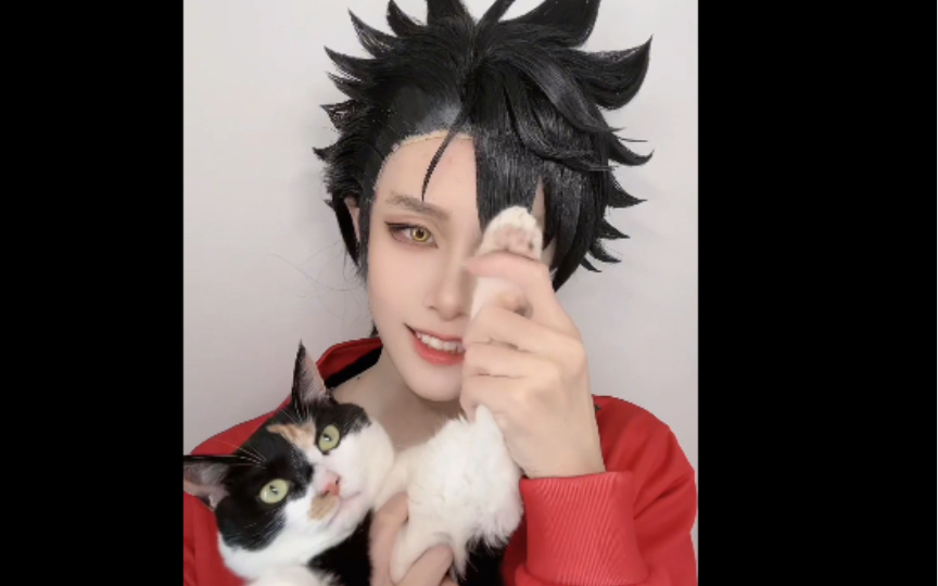 整活|黑尾铁朗的发～|排球少年黑尾铁朗cos