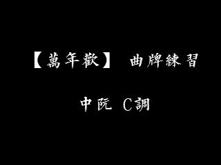 [图]中阮 C调 《万年欢》 练习