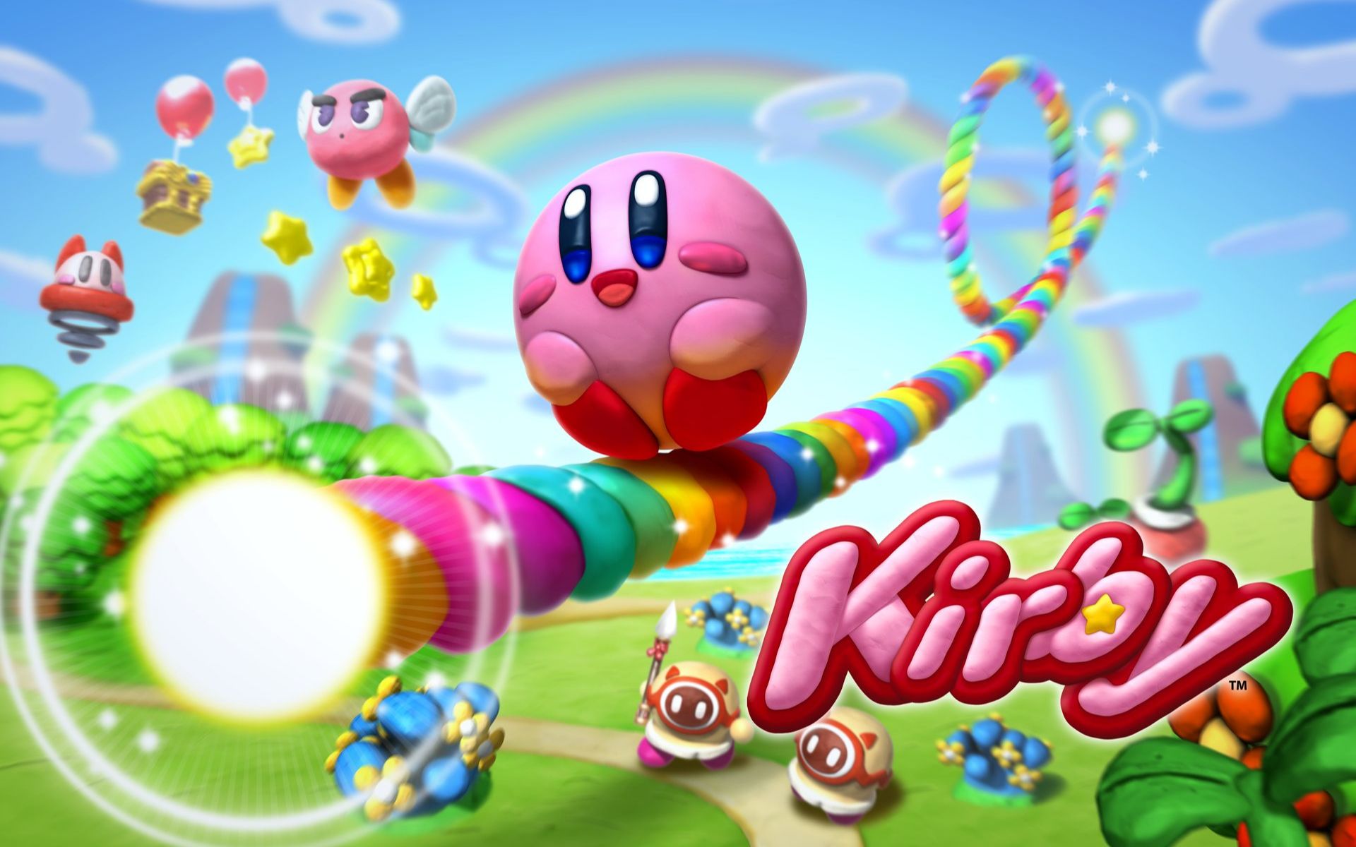 [图]【WiiU】《星之卡比：彩虹诅咒》宣发视频合集 预告 Kirby and the Rainbow Paintbrush