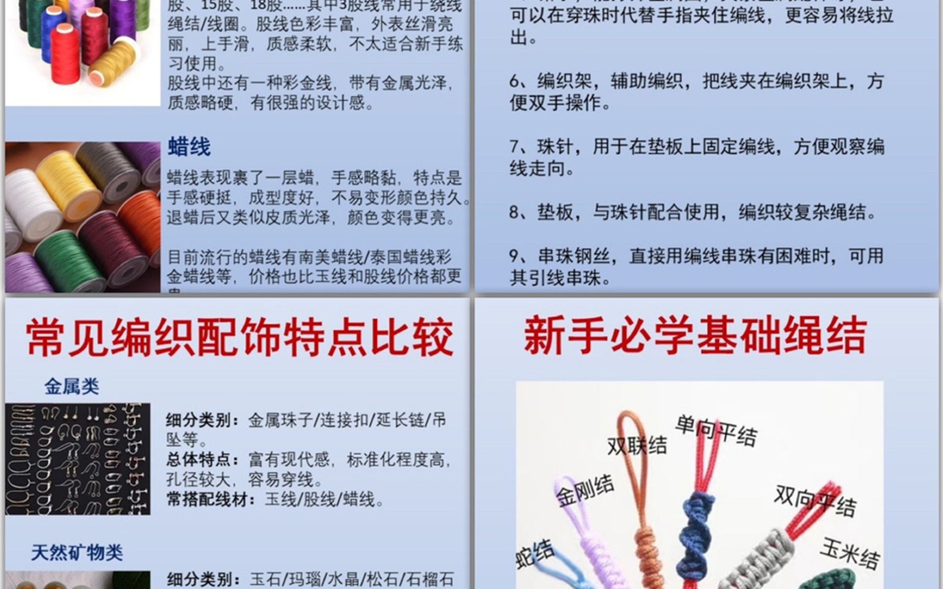 超级干货!新手编绳必学的5张图!哔哩哔哩bilibili