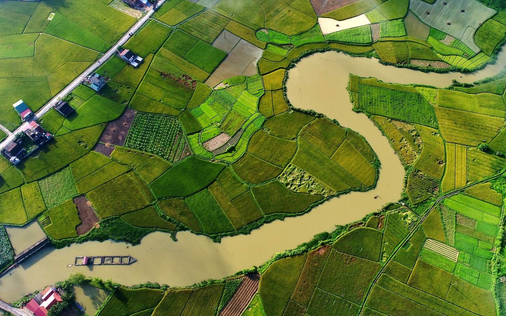 越南谅山省北山谷地鸟瞰图(08 vi ngoc minh khue / moment / getty