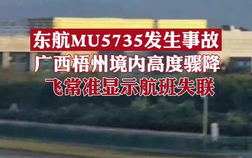 東航搭載132人客機墜機