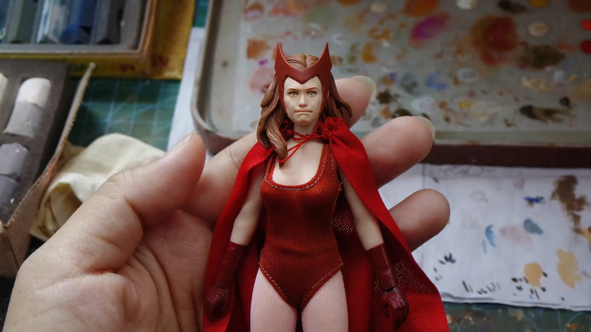 【朴在姬】nancy旺达 绯红女巫 1/12 白模涂装#朴在姬重涂