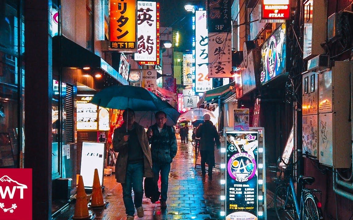 [图]【4K漫步东京】雨夜中穿行在上野的居酒屋小路