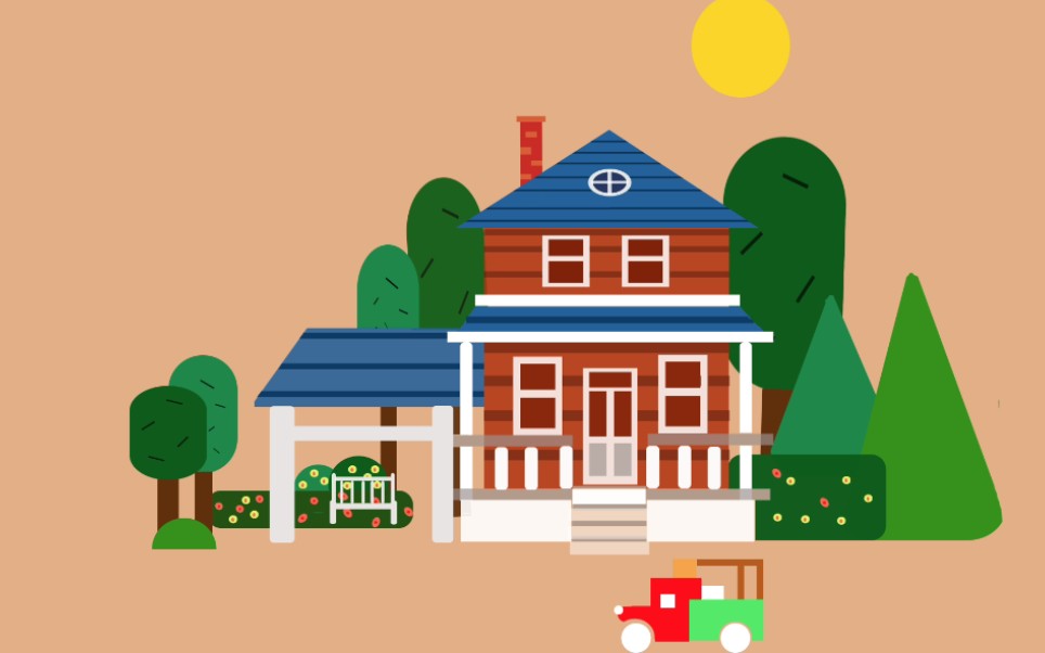 用ps简单图形做房子